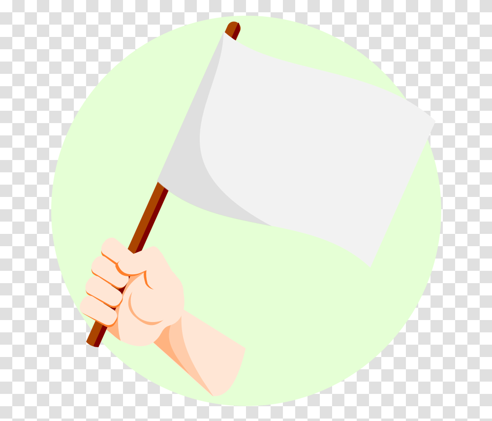 Download Free White Flag White Flag In Hand, Clothing, Apparel, Hat, Cap Transparent Png