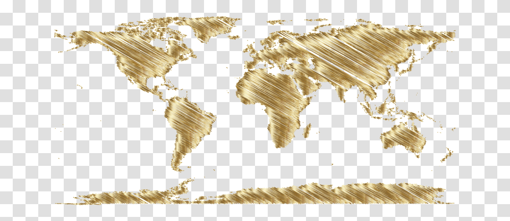 Download Free World Map Sketch Gold Dlpngcom Flag That Has Purple, Diagram, Plot, Atlas, Bird Transparent Png