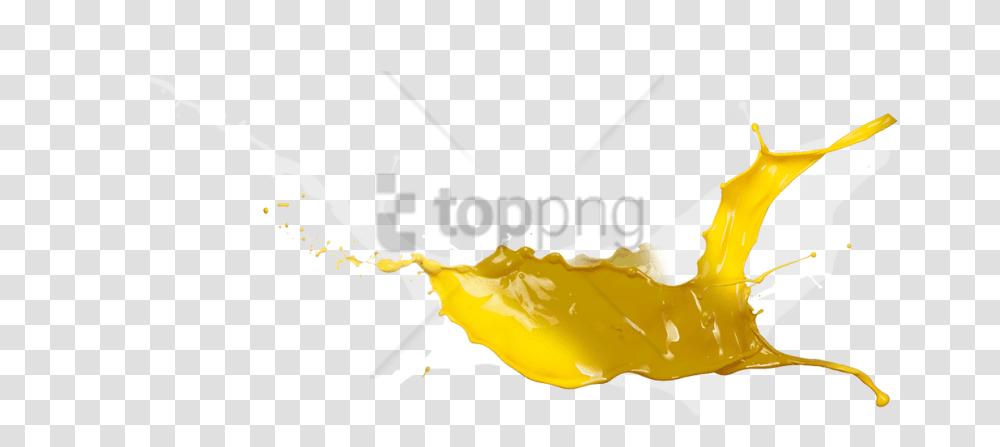 Download Free Yellow Paint Splash Language, Juice, Beverage, Drink, Orange Juice Transparent Png