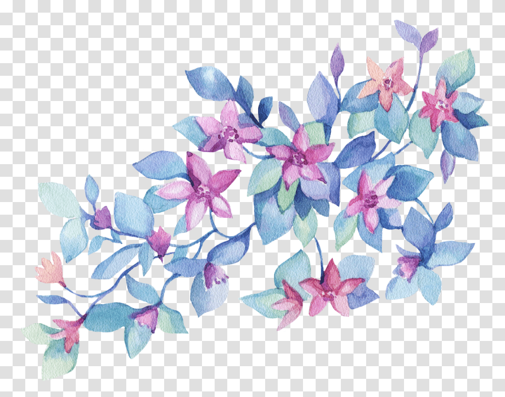 Download Freetoedit Ftestickers Cactus Watercolor, Plant, Flower, Blossom, Acanthaceae Transparent Png