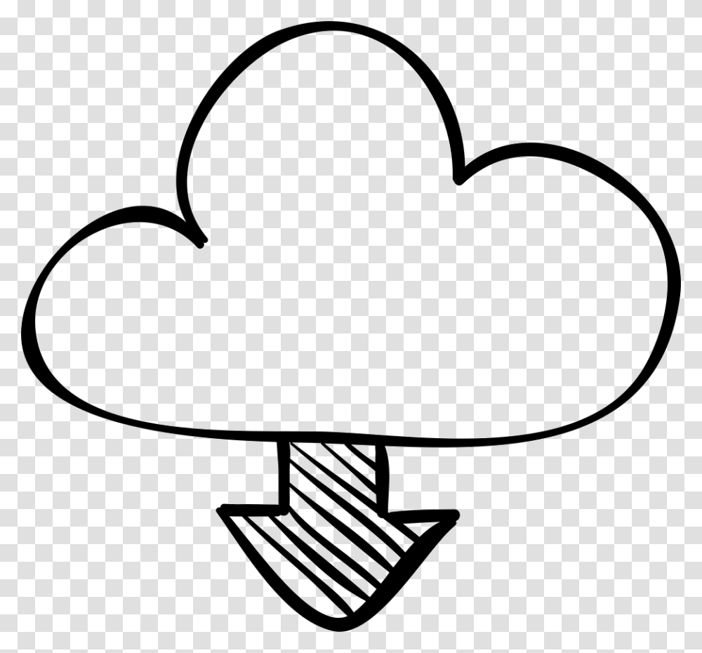 Download From Cloud Sketch Icon Free Download, Sunglasses, Silhouette, Stencil, Lamp Transparent Png