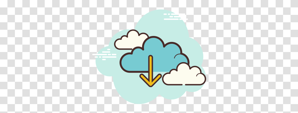 Download From The Cloud Icon In 2020 Facebook Icons Mail Cloud Icon, Sweets, Food, Outdoors, Nature Transparent Png