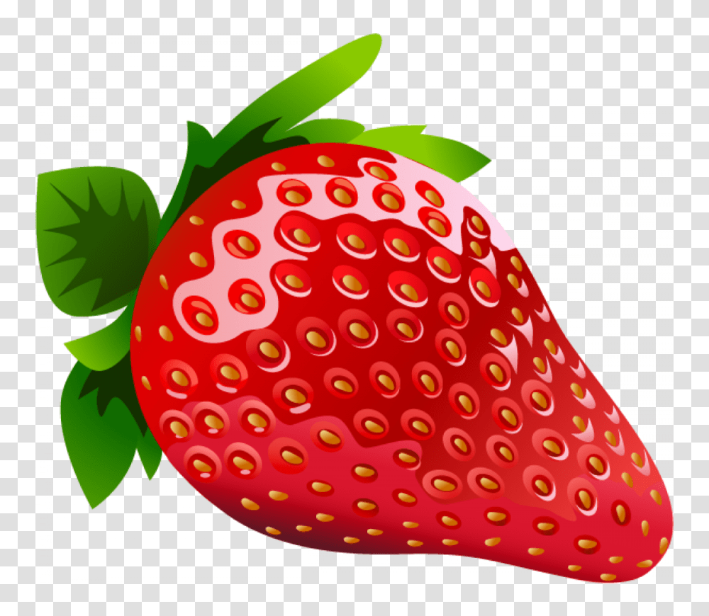 Download Fruits Vector Clipart Strawberry Clip Art Strawberry, Plant, Food, Advertisement, Poster Transparent Png