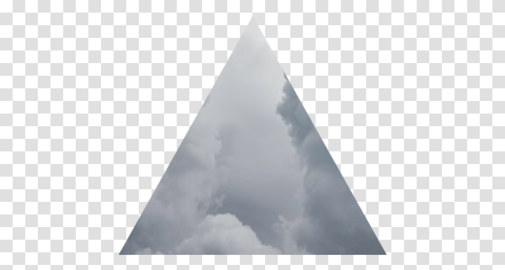 Download Ftestickers Triangle Cloud Mysterious Geometric Cumulus Transparent Png