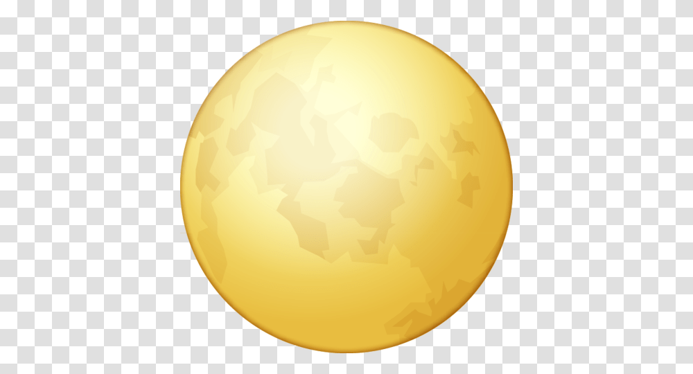 Download Full Moon Emoji Image In Emoji Island, Sphere, Gold, Nature, Balloon Transparent Png