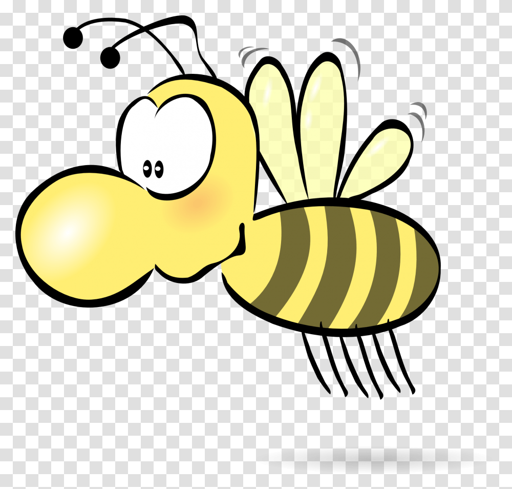 Download Funny Bee Tattoo Design Bee With A Nose, Invertebrate, Animal, Insect, Honey Bee Transparent Png