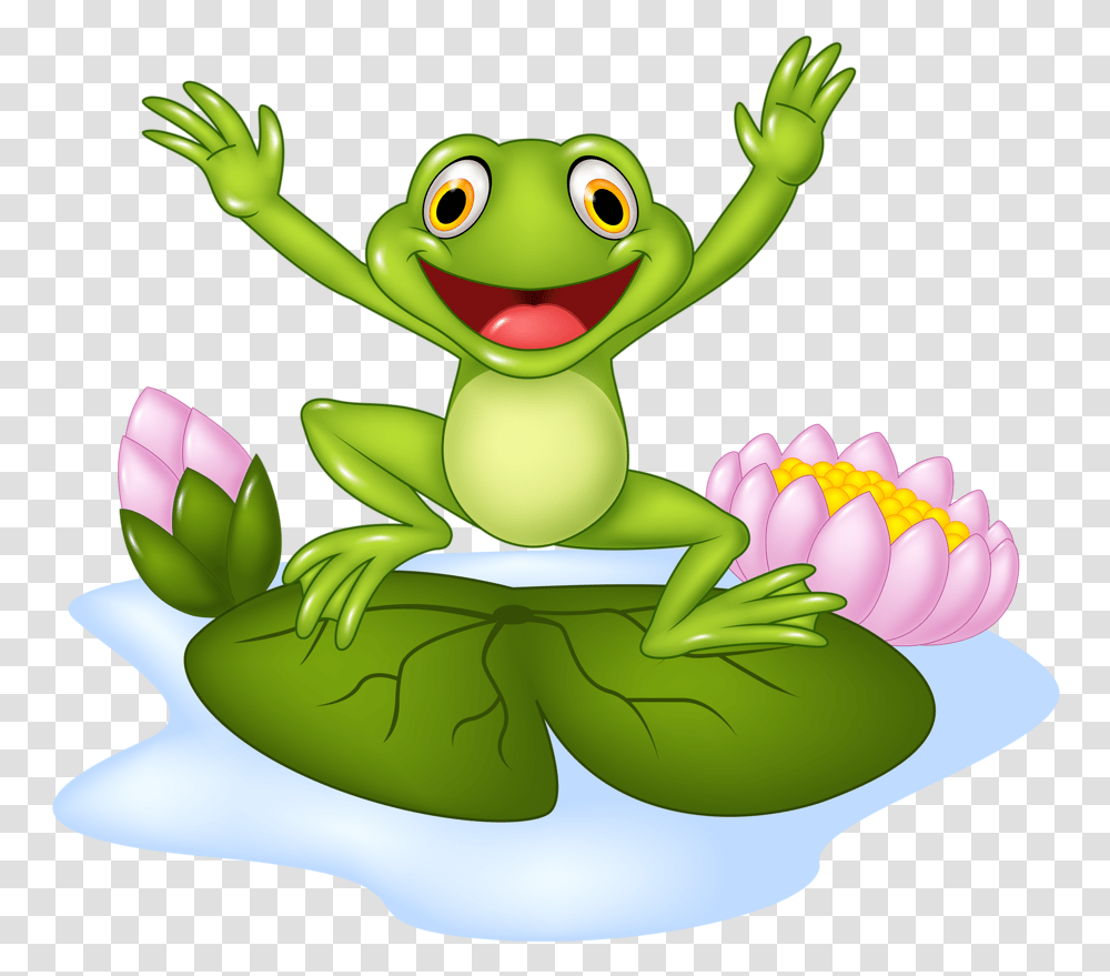 Download Funny Cartoon Animals Frog Jumping Cartoon, Toy, Amphibian, Wildlife, Tree Frog Transparent Png