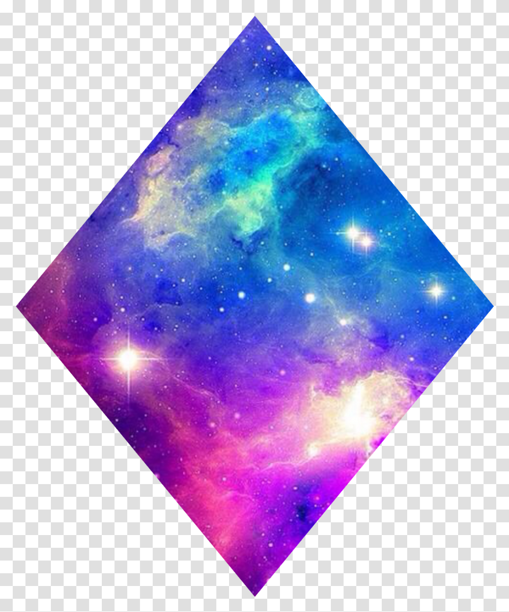 Download Galaxy Sticker Galaxy Wallpaper Iphone, Crystal, Triangle, Mineral, Outer Space Transparent Png