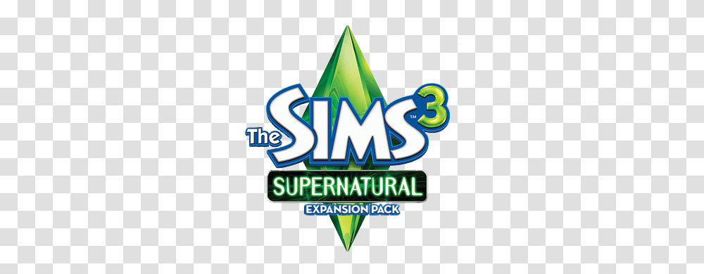 Download Game Sims 3 Highly Compressed Sims 3 Supernatural Logo, Symbol, Flyer, Paper, Lighting Transparent Png