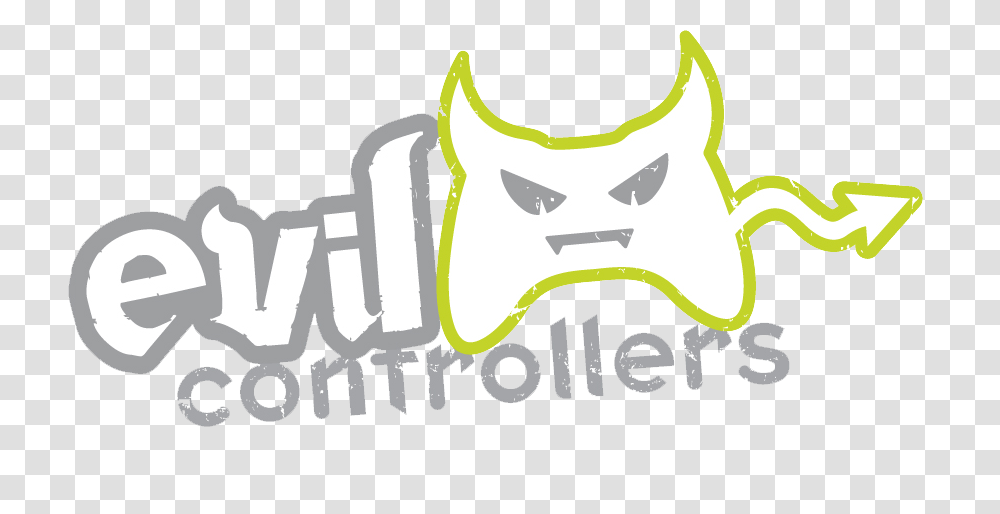 Download Gaming World Rocked By Evil Evil Controllers Logo, Label, Text, Symbol, Pillow Transparent Png