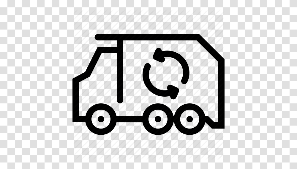 Download Garbage Truck Icon Clipart Car Garbage Truck Car Truck, Vehicle, Transportation, Machine Transparent Png