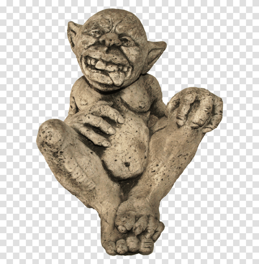 Download Gargoyle Image With No Statue, Sculpture, Art, Figurine, Ornament Transparent Png