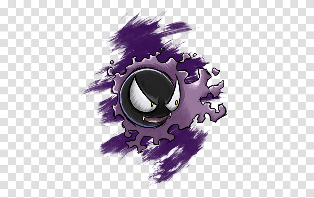 Download Gastly By Raiba Art Pokemon Ghastly, Graphics, Poster, Advertisement, Modern Art Transparent Png