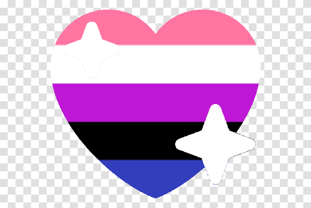 Download Genderfluid Sparkle Heart Discord Emoji Discord Discord Pride Heart Emojis, Symbol, Star Symbol Transparent Png