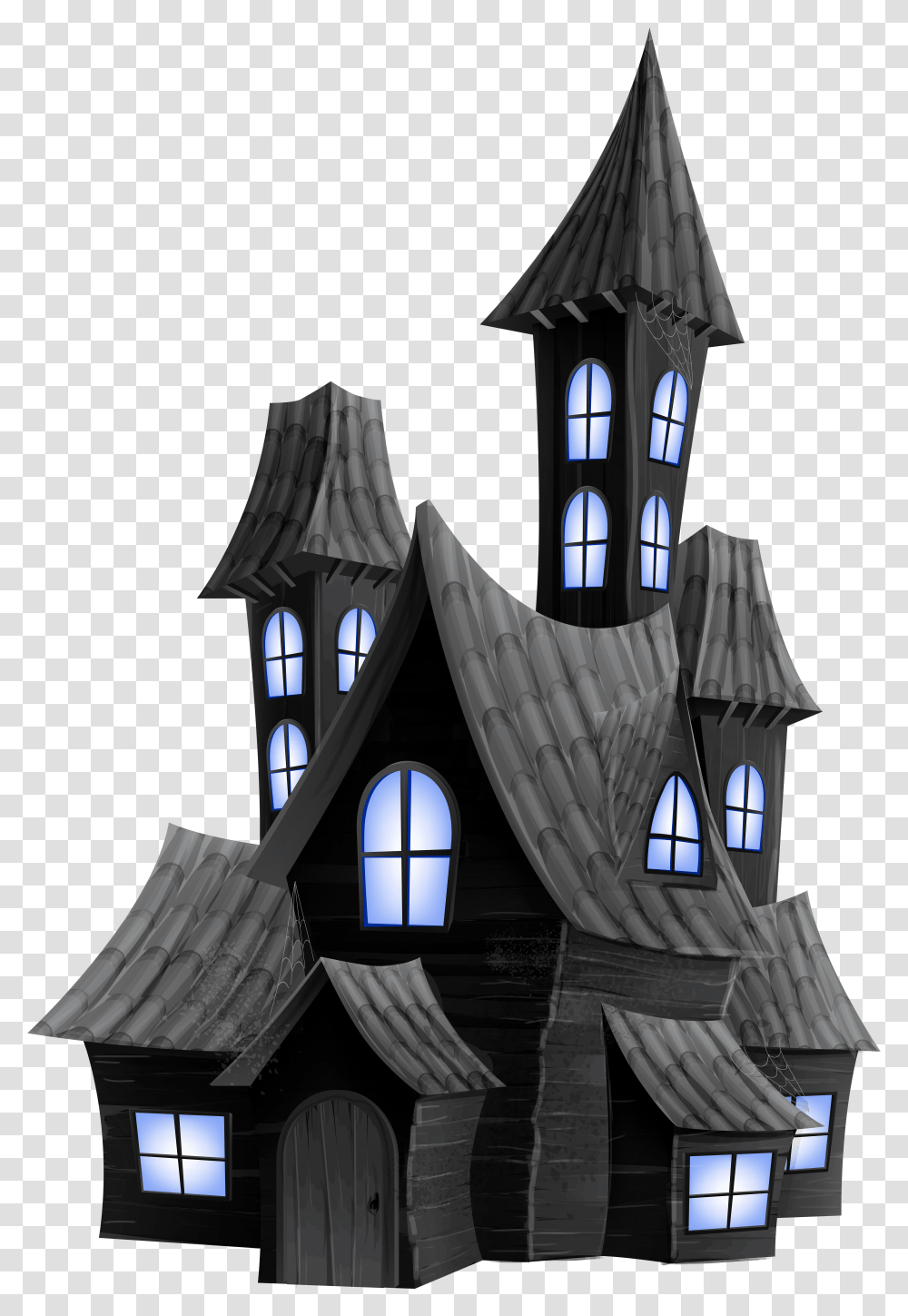 Download Ghost Scary Halloween House Free Haunted House Transparent Png