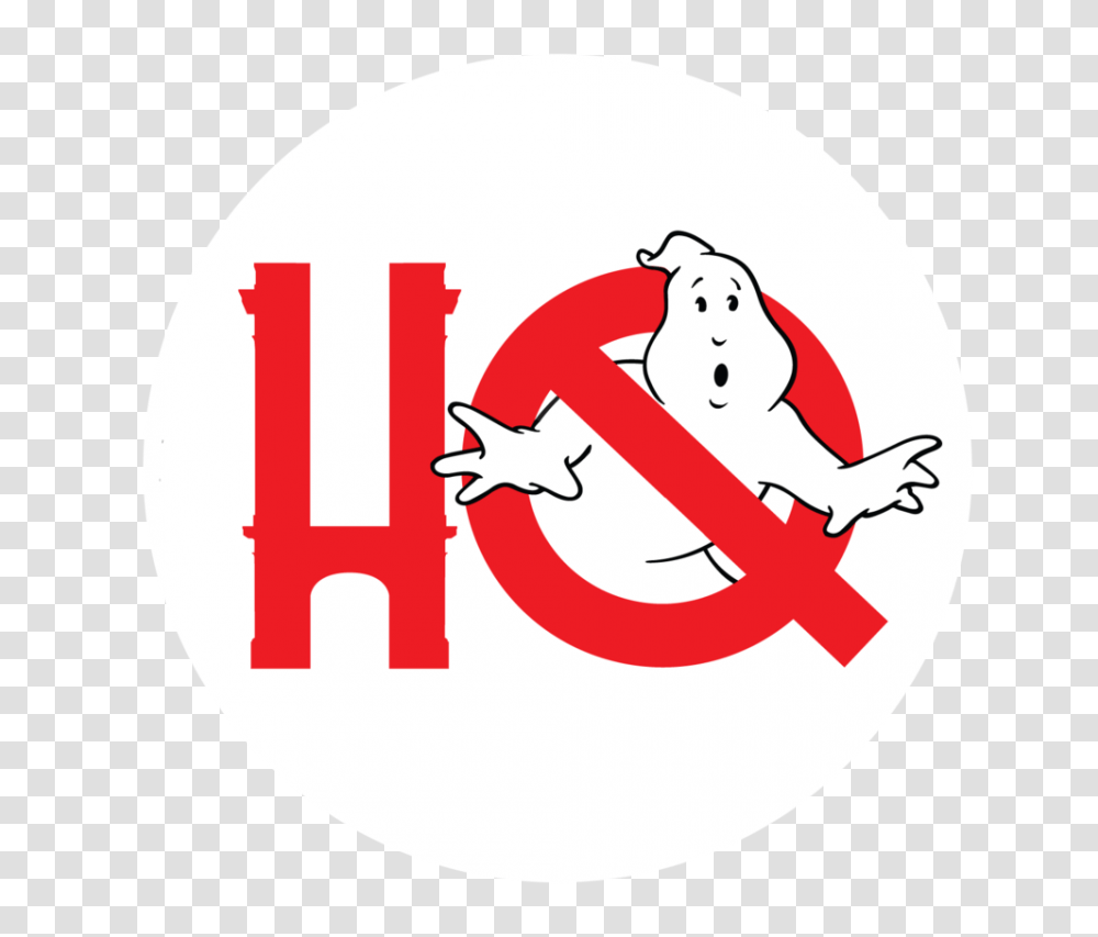 Download Ghostbusters Hq Logo Round Ghostbusters Logo, Label, Text, Symbol, Trademark Transparent Png