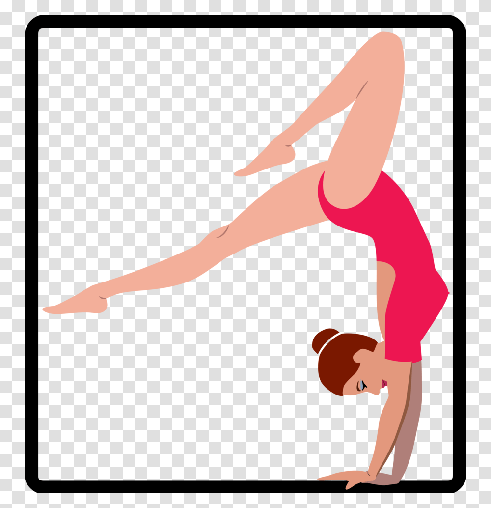 Download Gimnasia Ritmica Para Colorear Clipart Gymnastics, Person, Human, Acrobatic, Sport Transparent Png