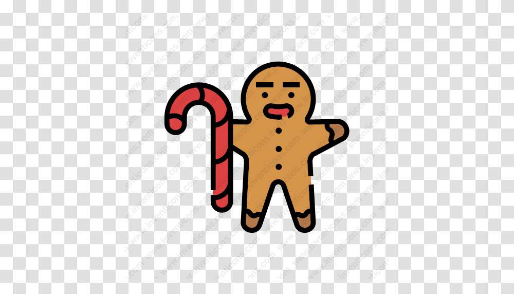 Download Gingerbread Icon Inventicons, Cookie, Food, Biscuit, Snowman Transparent Png