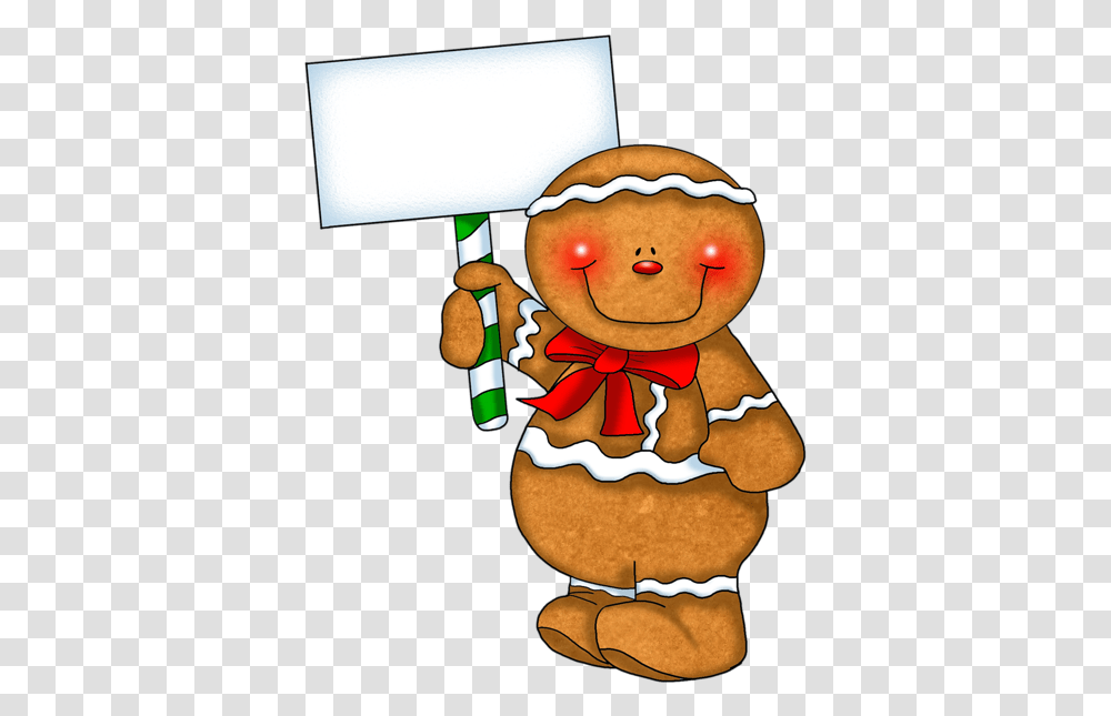 Download Gingerbread Man Walking Sunny Day Clipart Christmas Frame And Border, Cookie, Food, Biscuit, Toy Transparent Png