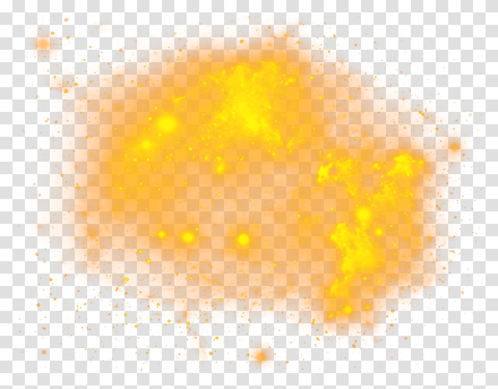 Download Glare Light Effect Yellow Frame Kpop Freetoedit Illustration, Bonfire, Flame, Flare, Outdoors Transparent Png