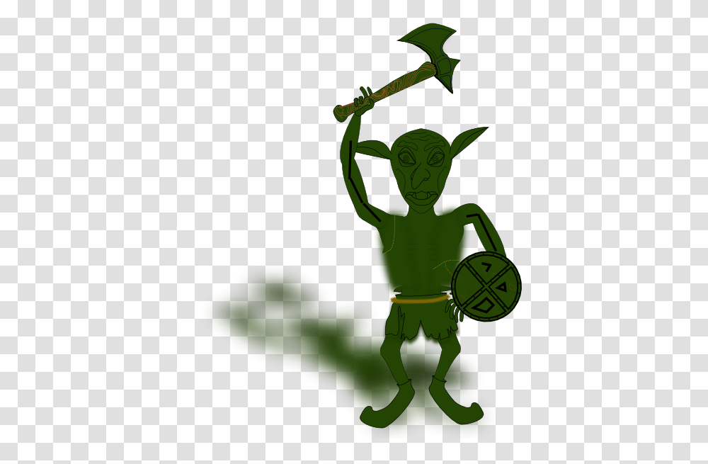 Download Gobl Clipart, Green, Plant, Axe, Alien Transparent Png