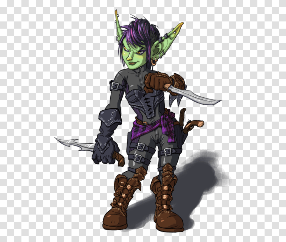 Download Goblin Image For Free Female Goblin Rogue, Person, Human, Ninja, Clothing Transparent Png