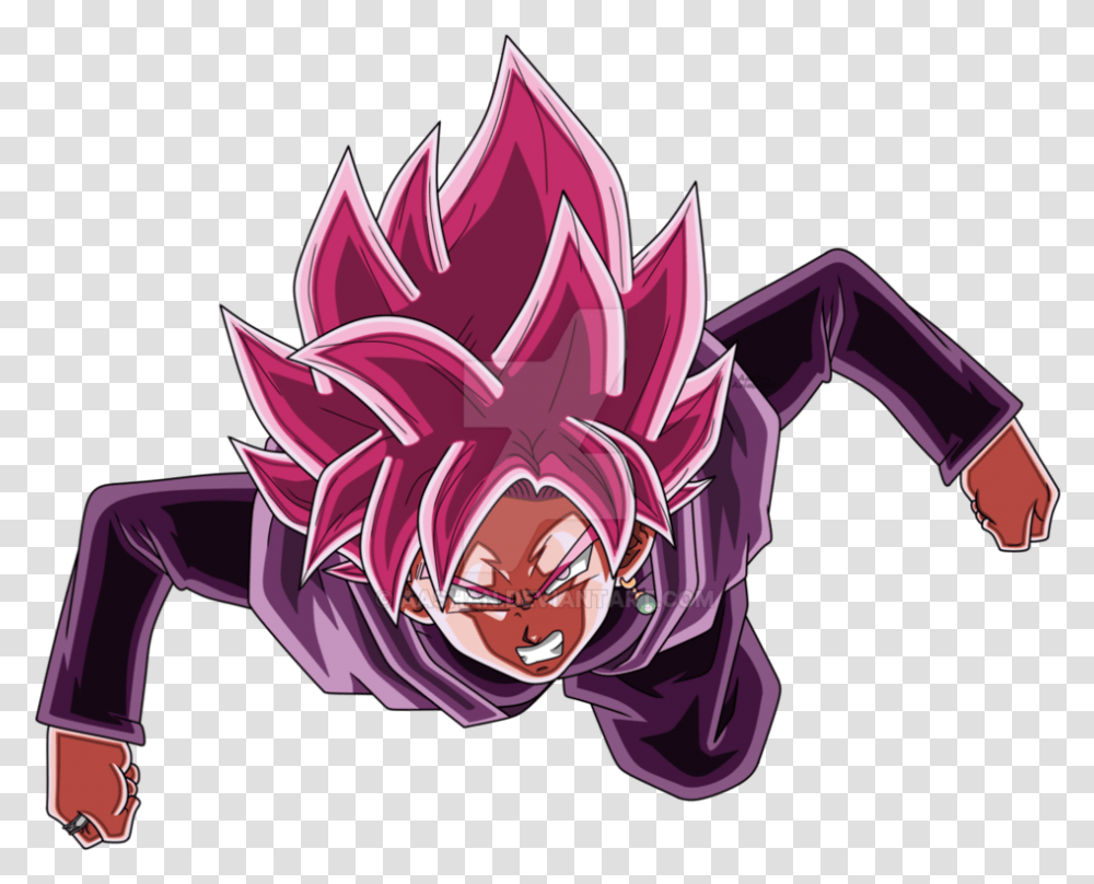 Download Goku Super Saiyan Clear Rose Goku Black, Purple, Graphics, Art, Manga Transparent Png