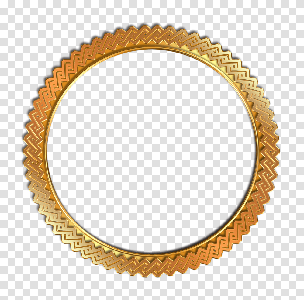 Download Gold Circle Frame Background Circle Frame, Oval, Bracelet, Jewelry, Accessories Transparent Png