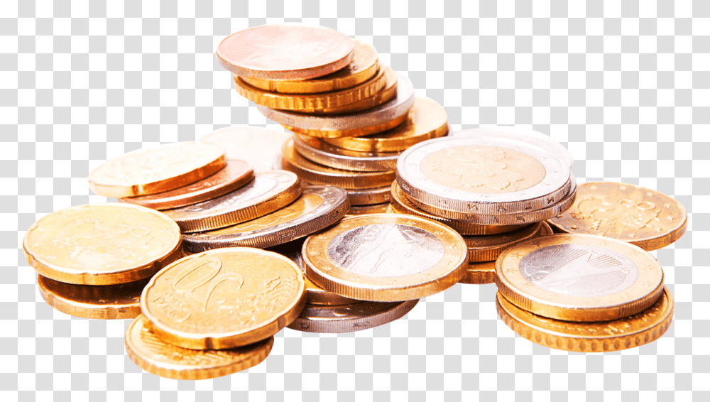 Download Gold Coins Image For Free Euro Coins Images, Money, Treasure, Nickel Transparent Png