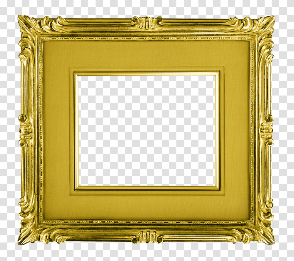 Download Gold Frame Landscape Gold Picture Clipart Gold Frame Background, Floral Design, Pattern, Graphics, Treasure Transparent Png