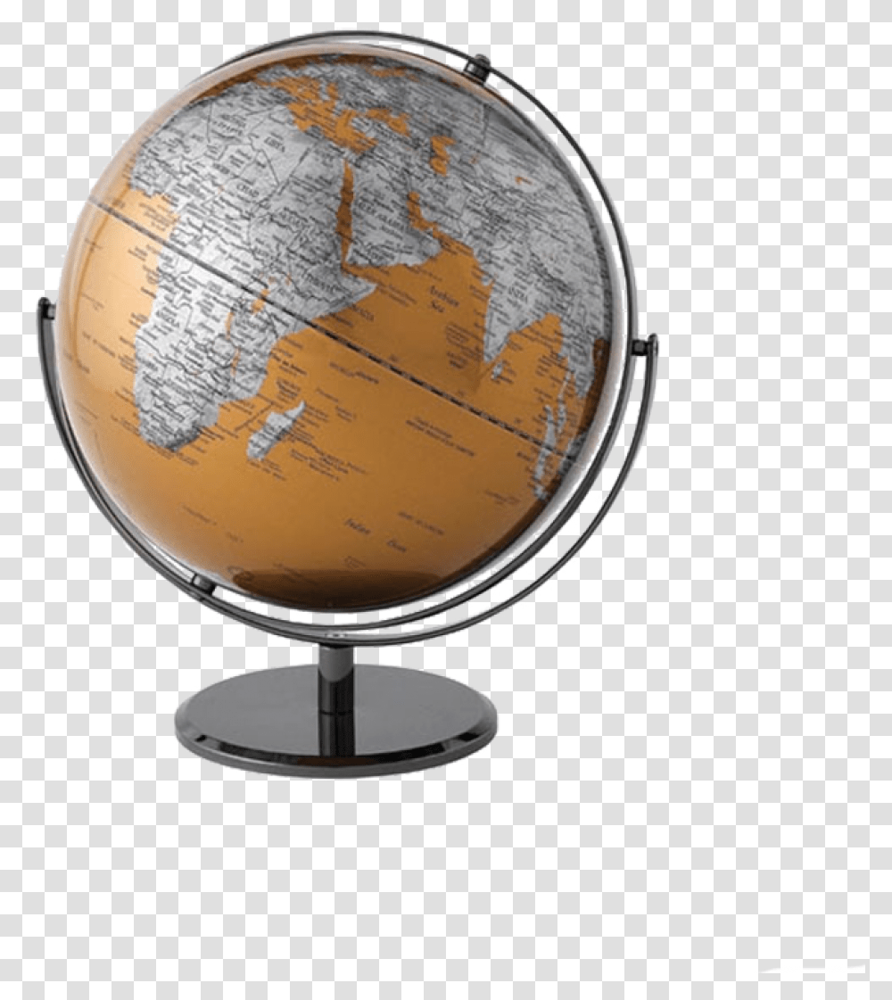Download Gold Globe 30cm Image With Globe, Lamp, Outer Space, Astronomy, Universe Transparent Png