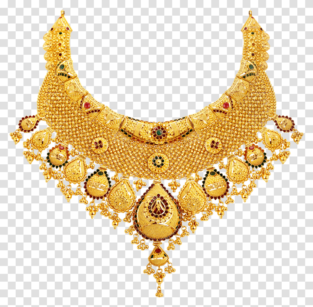 Download Gold Necklace Gold Necklace Design, Jewelry, Accessories, Accessory, Chandelier Transparent Png