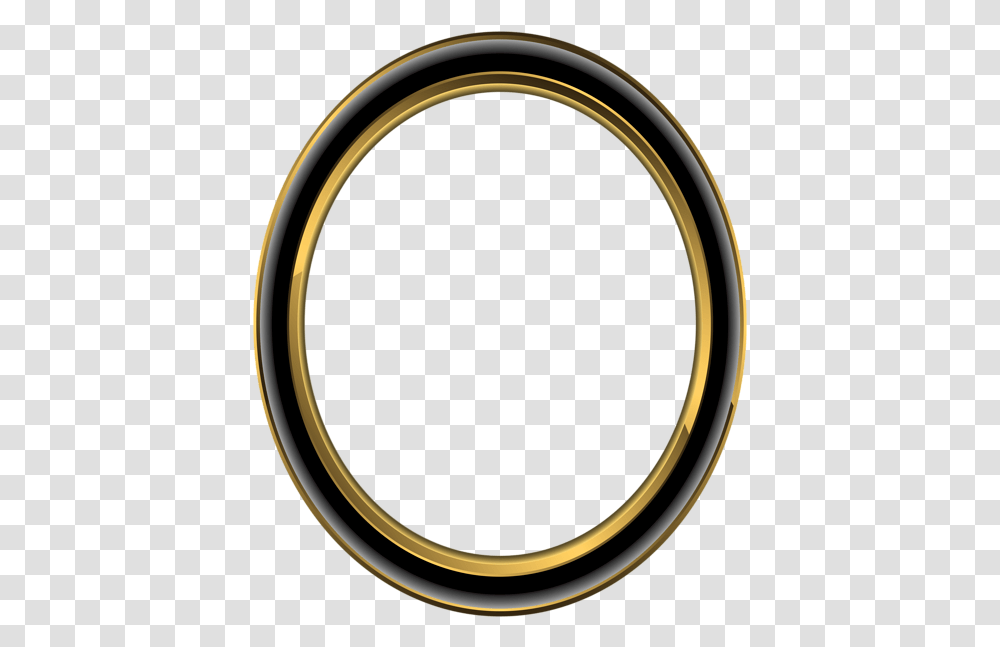 Download Gold Oval Frame Circle, Brass Section, Musical Instrument, Horn, Bugle Transparent Png