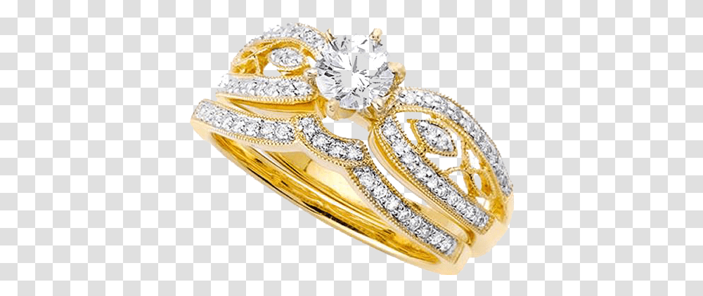 Download Gold Rings Image Gold Wedding Rings Woman, Accessories, Accessory, Jewelry, Diamond Transparent Png