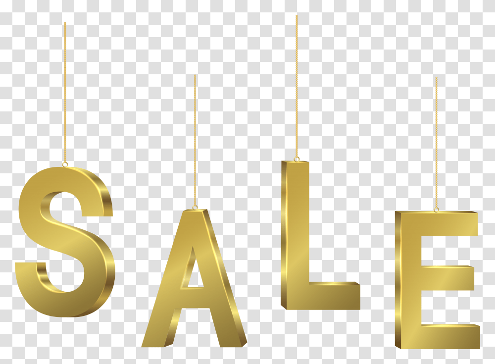 Download Gold Sale Sign Number, Text, Symbol, Alphabet, Lamp Transparent Png