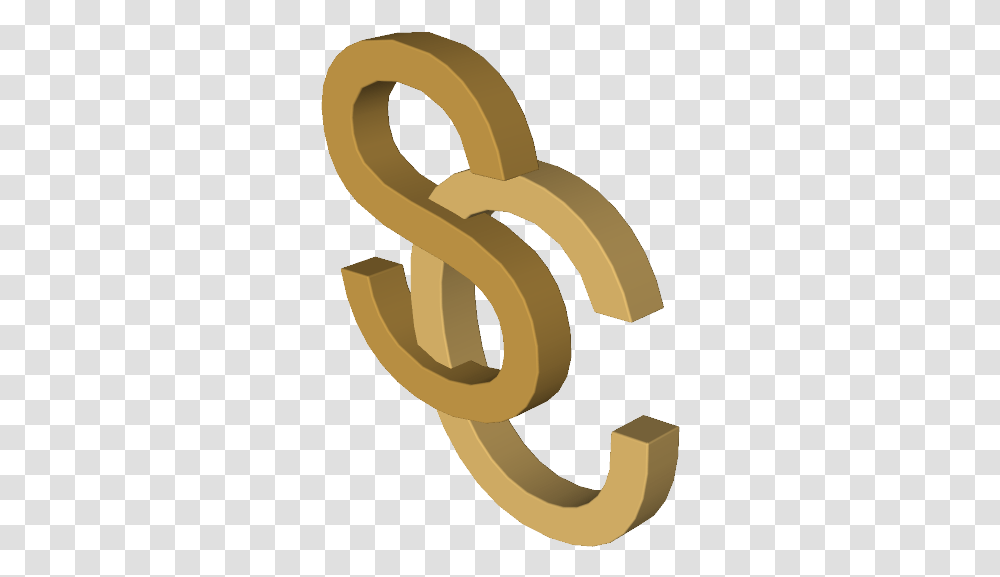 Download Gold Sc Logo Calligraphy, Tape, Food, Chain, Bread Transparent Png