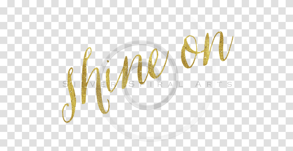 Download Gold Shine Calligraphy, Text, Handwriting Transparent Png