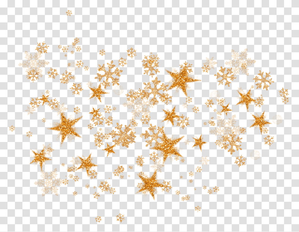 Download Gold Sparkle Images Gold Snowflakes Transparent Png