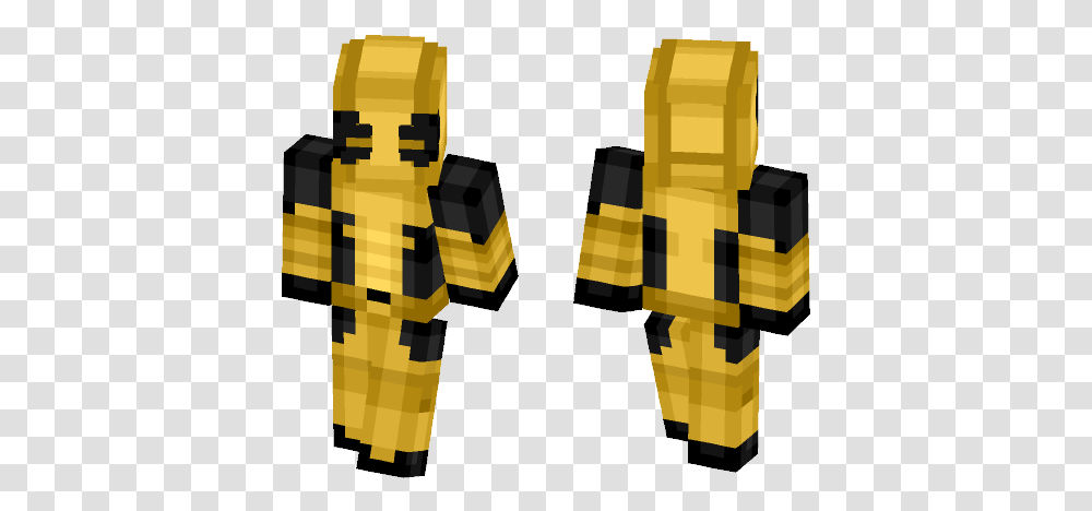 Download Golden Age Deadpool Minecraft Skin For Free Gold Deadpool Skin Minecraft, Toy, Robot, Costume, Aircraft Transparent Png