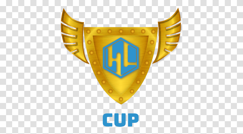 Download Golden Championship Playoffs Shield Cup Tournament Emblem, Armor, Wristwatch, Security Transparent Png