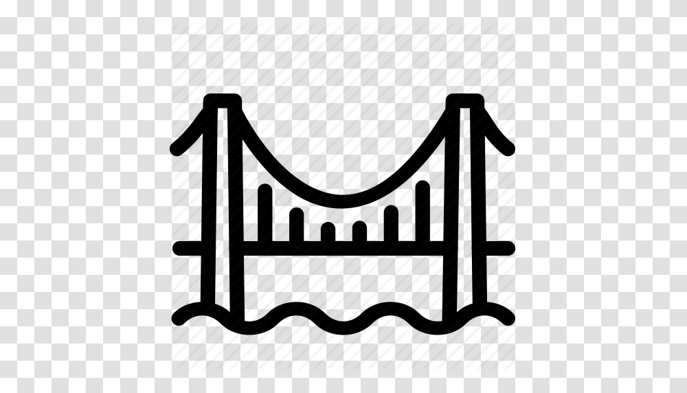 Download Golden Gate Icons Clipart Golden Gate Bridge Computer Icons, Fence, Piano, Leisure Activities, Musical Instrument Transparent Png