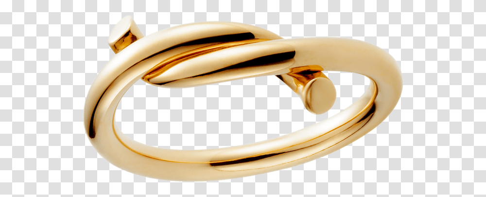 Download Golden Ring Image For Free Cartier Entrelaces Ring Gold, Banana, Fruit, Plant, Food Transparent Png