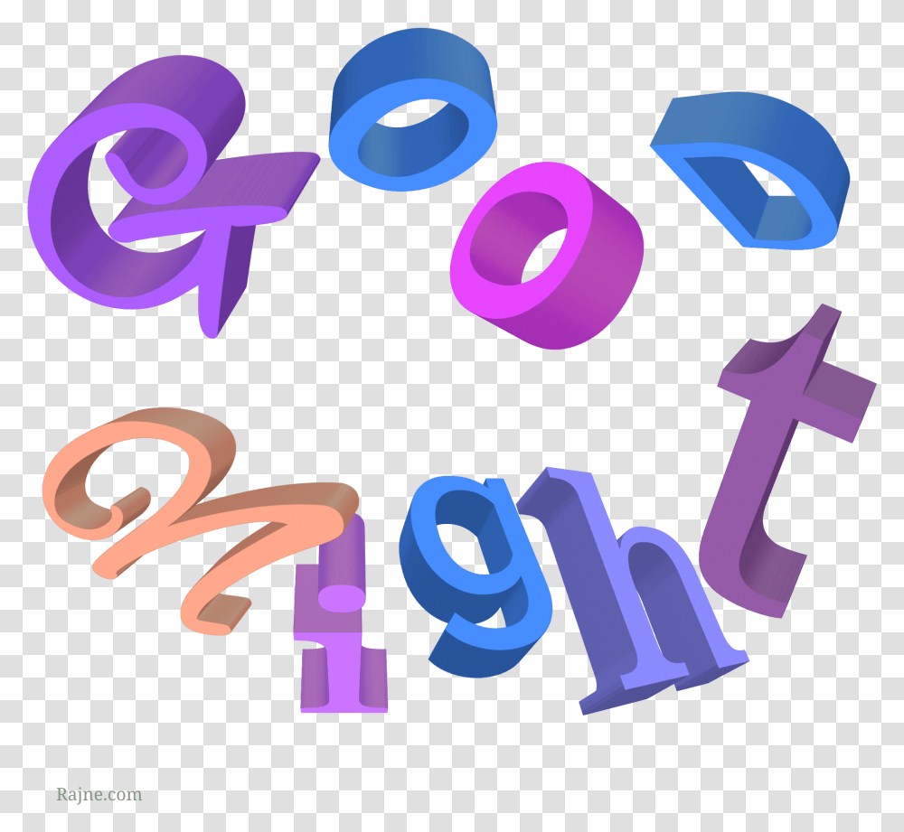 Download Good Night Good Night, Text, Alphabet, Number, Symbol Transparent Png