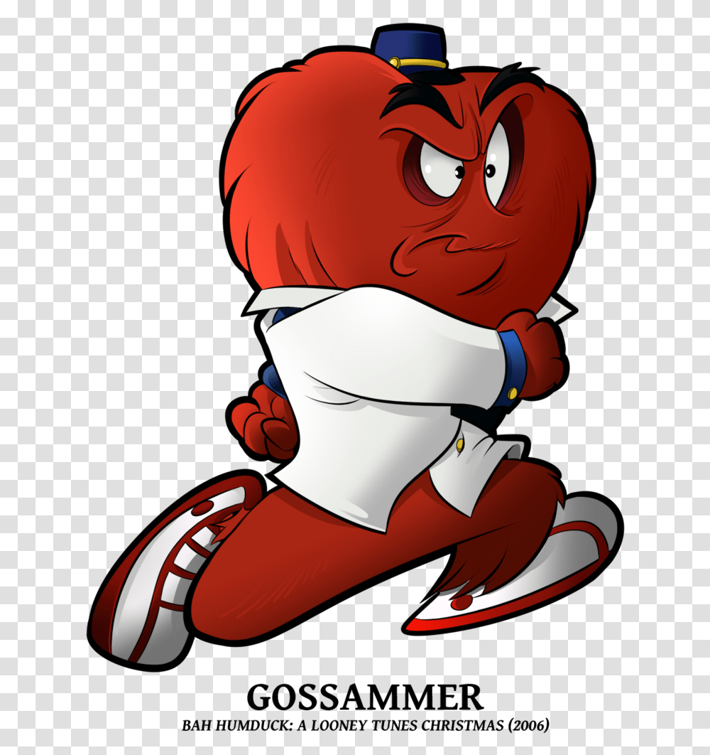 Download Gossammer Cartoon Tv Styles Christmas Looney Tunes Characters, Clothing, Apparel, Comics, Book Transparent Png