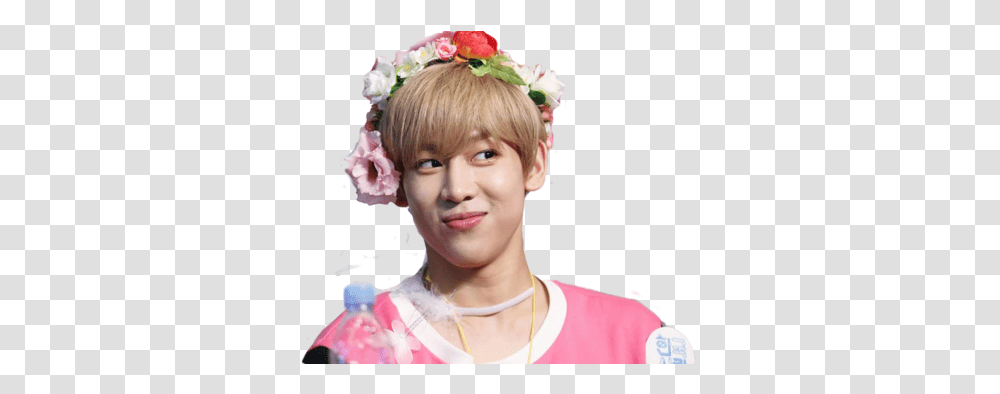 Download Got7 And Bambam Image Got7 Flower Crowns Bambam, Person, Clothing, Face, Hat Transparent Png