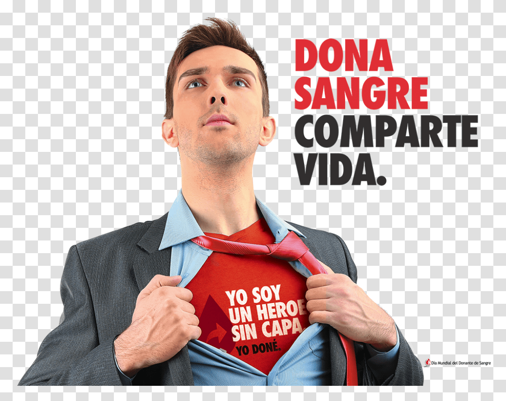Download Gotas De Sangre Image Gentleman, Clothing, Person, Advertisement, Poster Transparent Png