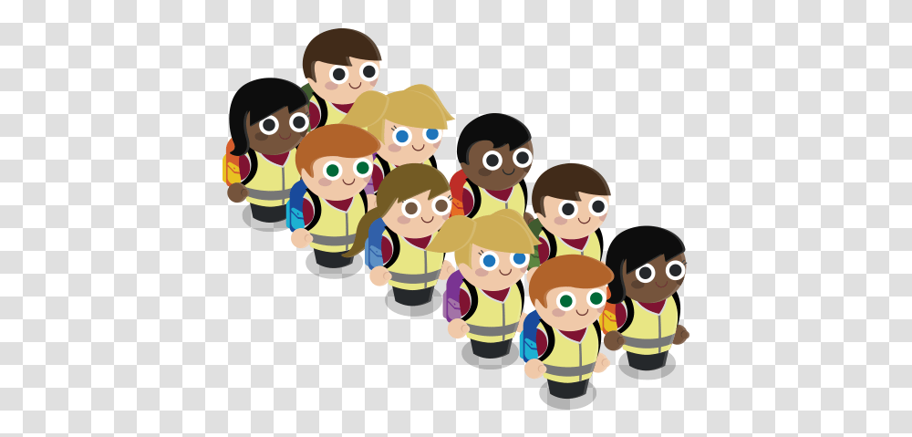 Download Gowsb For Schools People Walking Cartoon People Walking Cartoon, Crowd, Audience, Huddle Transparent Png