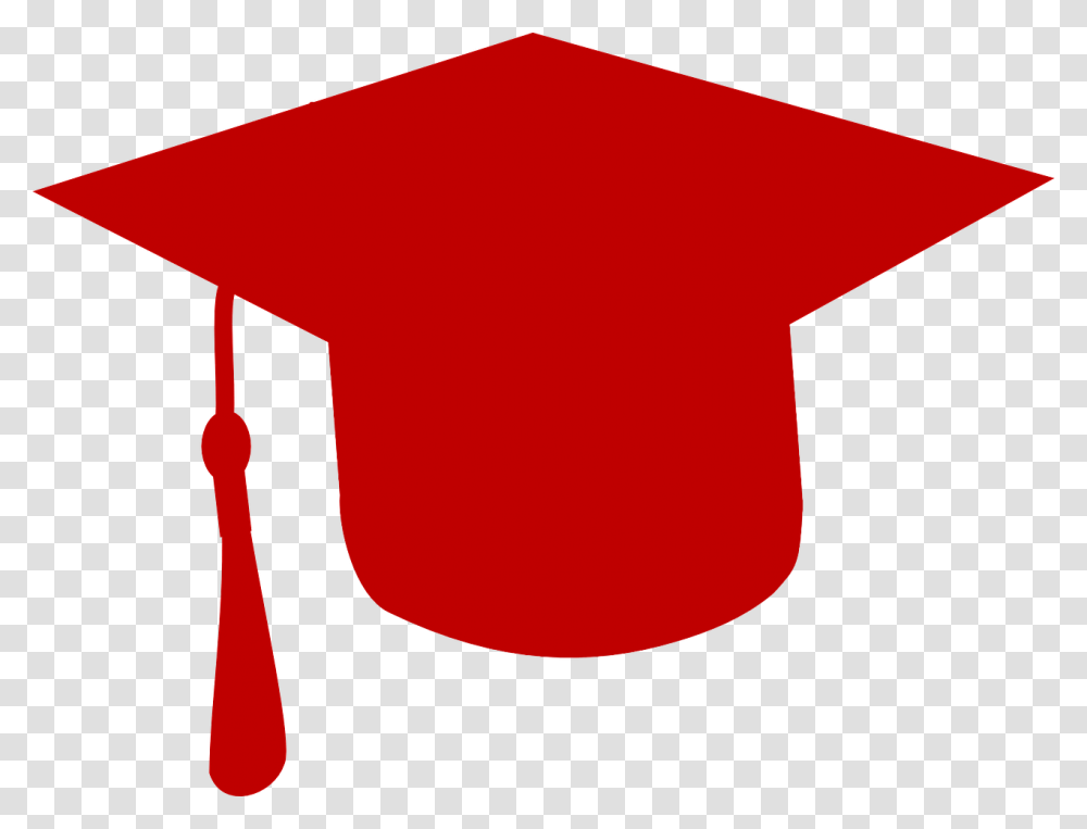 Download Grad Cap Clip Art Red Graduation Hat Graduation Cap Red, Clothing, Apparel, Star Symbol Transparent Png