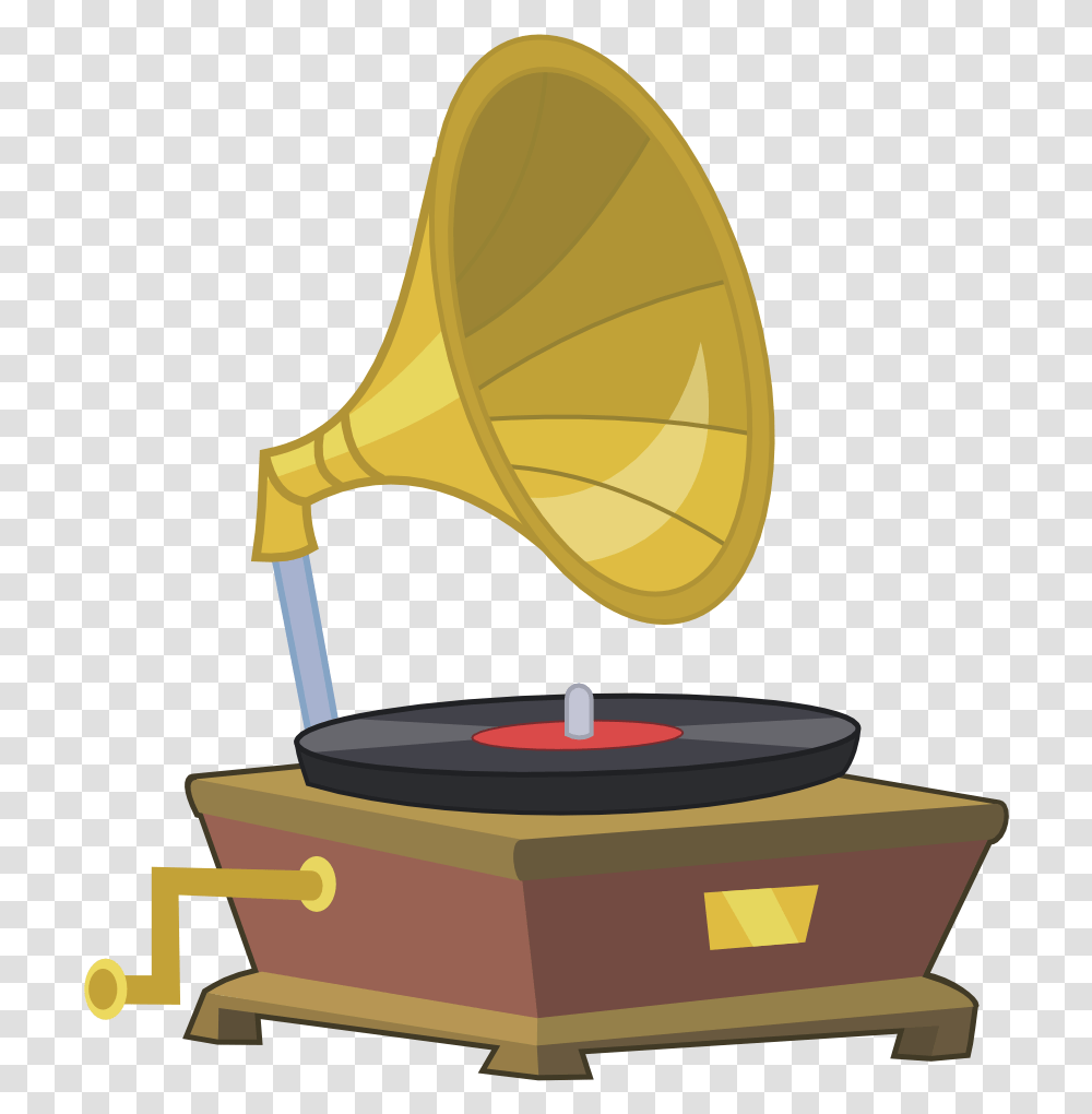 Download Gramophone Clipart Animated Phonograph Clipart Phonograph Vector, Brass Section, Musical Instrument, Horn Transparent Png
