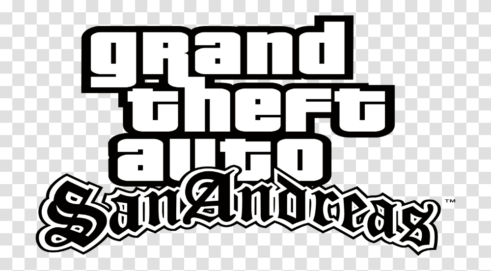 Download Grand Theft Auto San Andreas Gta San Andreas Logo Grand Theft Auto San Andreas Logo, Text, Label, Sticker, Stencil Transparent Png
